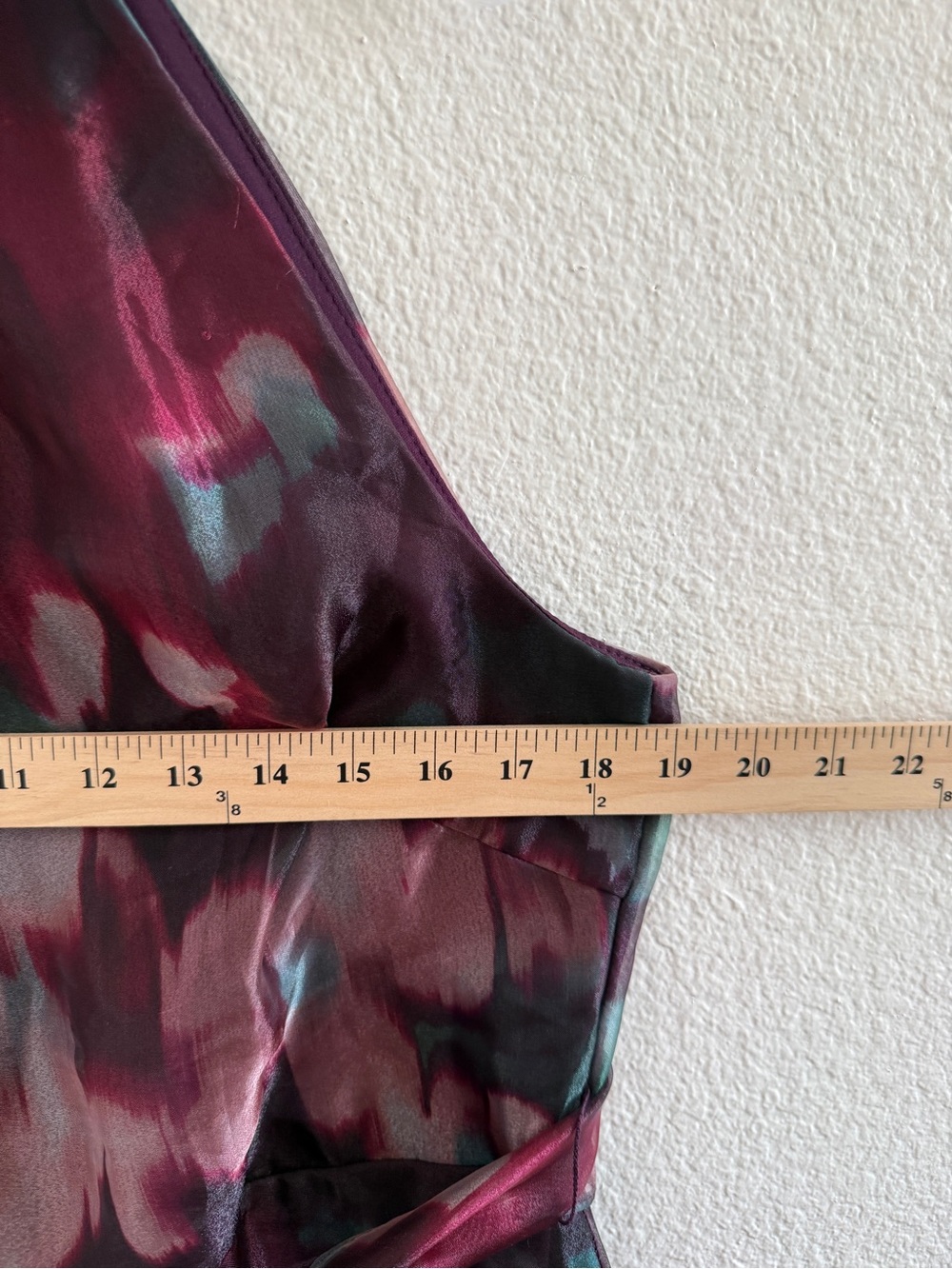 R&M Richards Plum Floral Halter Tie High-Low Organza Feel Maxi Dress - Picture 14 of 16